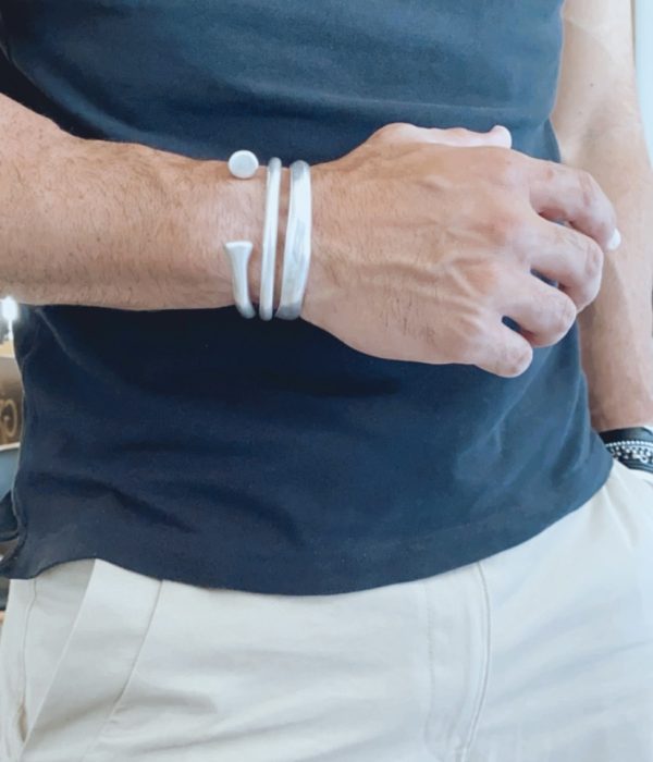 Silver Minimal Cuff bracelet