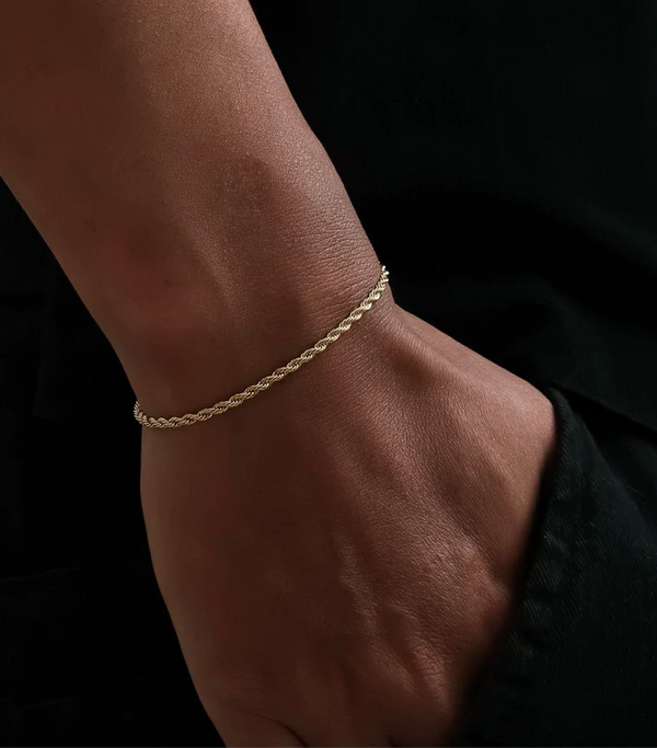 Gold Rope Bracelet stainless